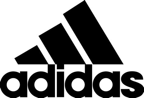 adidas logo black and white